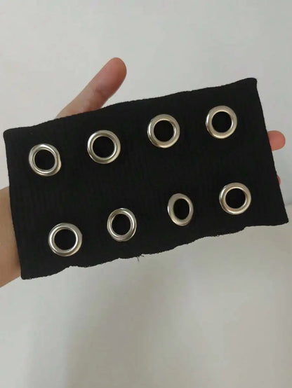 Grommet Detail Headband Punk Alternative Streetwear Hair Accessory
