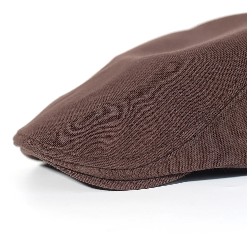 Classic Suede Flat Cap with Adjustable Fit for Everyday Casual Vintage Outdoor Style