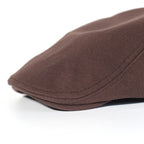 Classic Suede Flat Cap with Adjustable Fit for Everyday Casual Vintage Outdoor Style