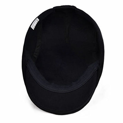 Classic Cotton Ivy Flat Cap Minimalist Driving Hat for Everyday Wear