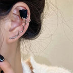 Rose Thorn Ear Cuff Clip Earrings for Dark Romantic Alternative Styling