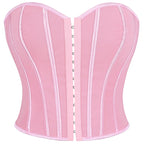 Strapless Corset Top with Structured Boning and Sculpted Waist Silhouette