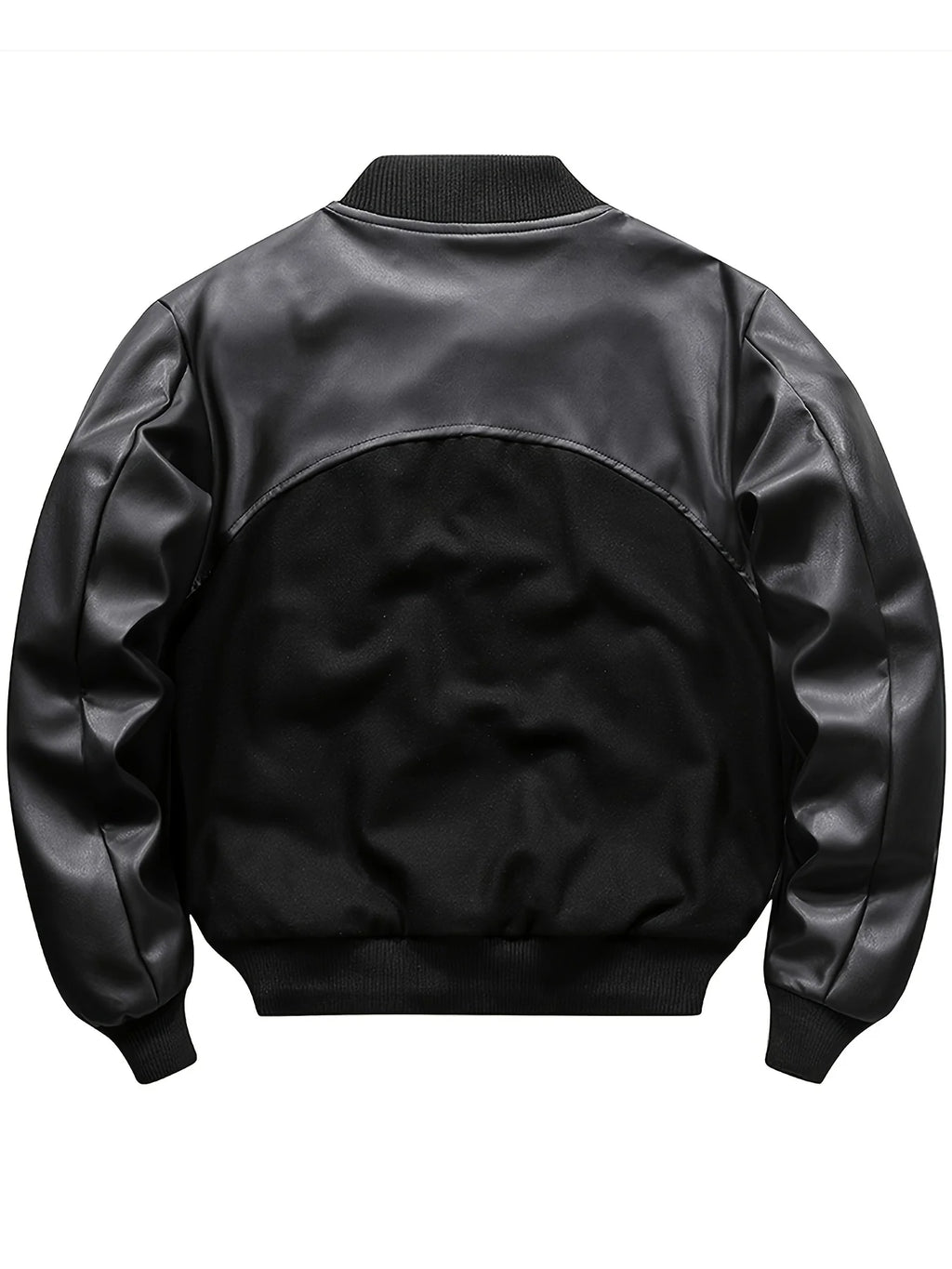 Men's Vintage-Inspired Varsity Bomber Jacket with Relaxed Streetwear Silhouette