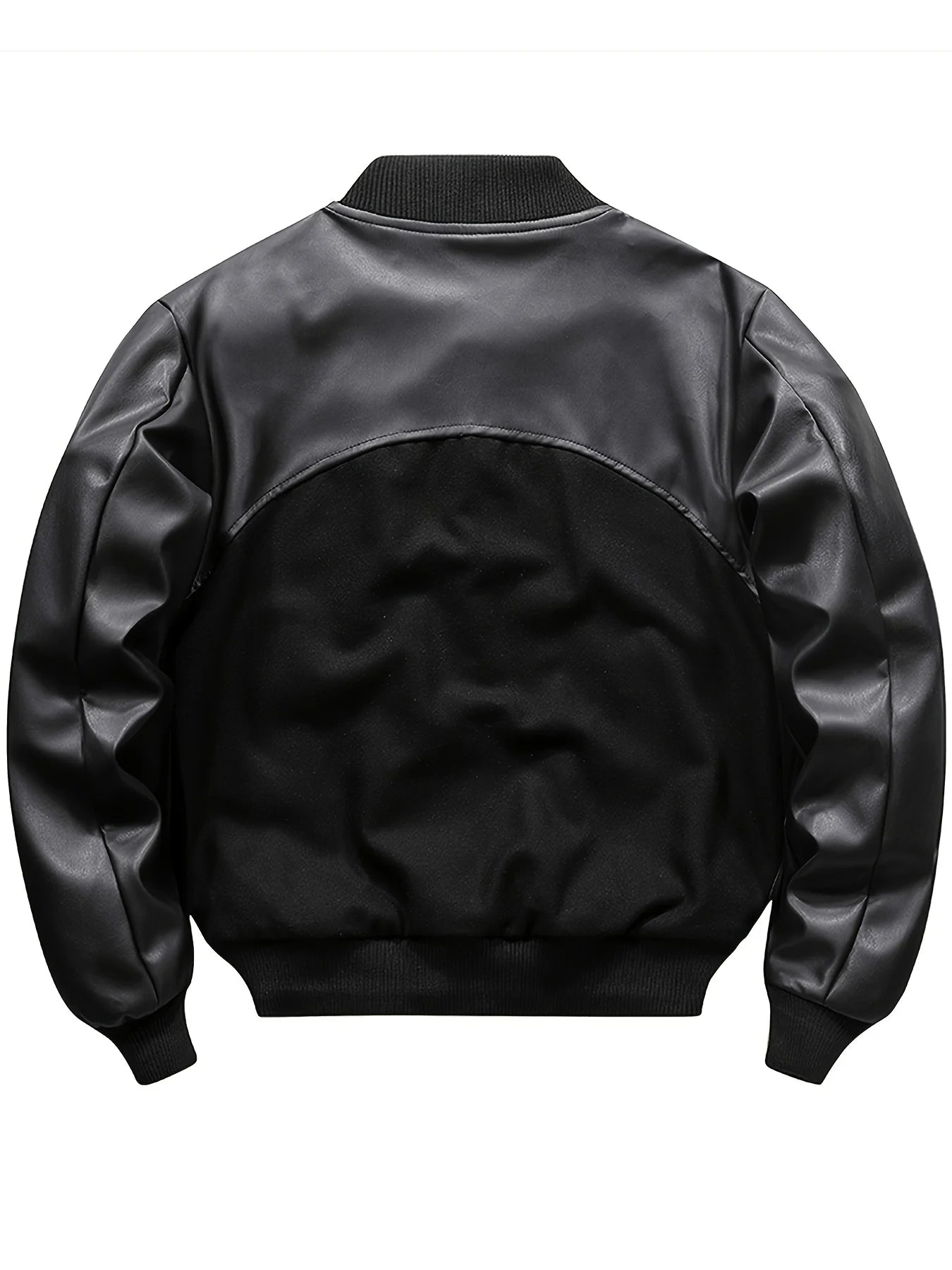 Men's Vintage-Inspired Varsity Bomber Jacket with Relaxed Streetwear Silhouette