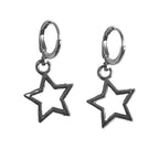 Hollow Star Drop Earrings Y2K Alternative Celestial Fashion Jewelry