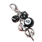 Y2K Dice Charm Keychain Alternative Streetwear Bag Accessory