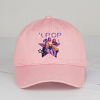 Graphic Embroidered Dad Cap Adjustable Curved Brim Streetwear Baseball Hat