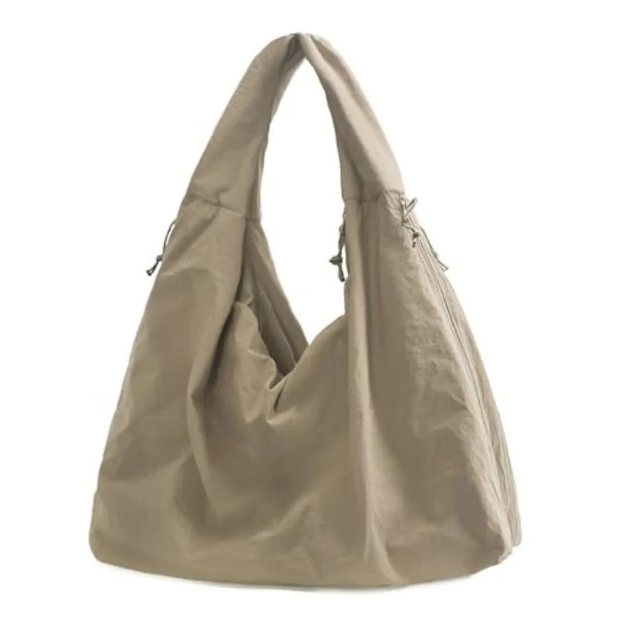 Oversized Crescent Hobo Tote Bag with Soft Slouchy Everyday Design
