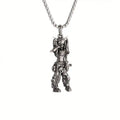 Gothic Figure Pendant Necklace with Dark Fantasy Alternative Statement Styling