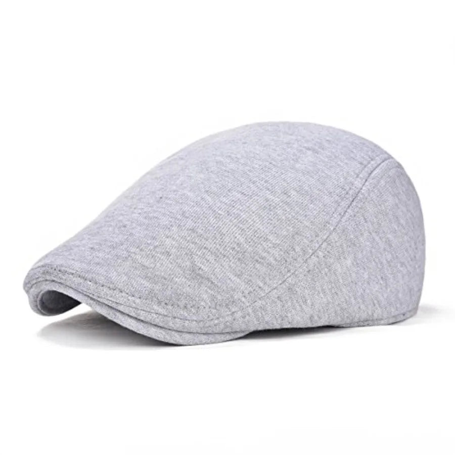 Classic Cotton Ivy Flat Cap Minimalist Driving Hat for Everyday Wear