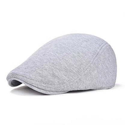 Classic Cotton Ivy Flat Cap Minimalist Driving Hat for Everyday Wear