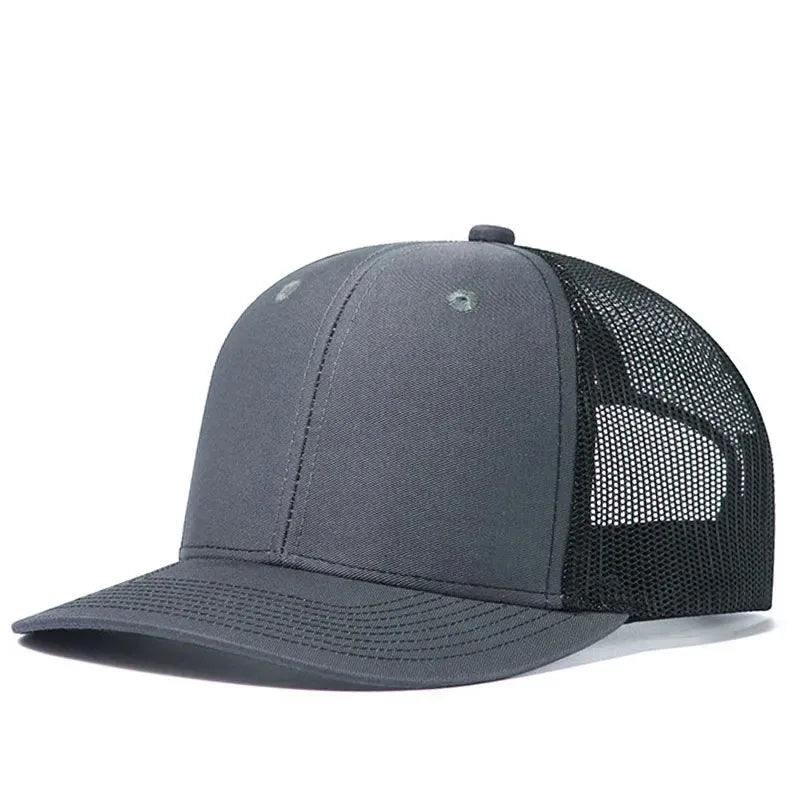 Unisex Breathable Trucker Baseball Cap with Mesh Back for Casual Outdoor Everyday Wear