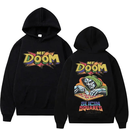 Retro Comic Graphic Hoodie with Relaxed Streetwear Fit and Back Artwork