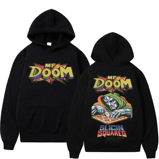 Retro Comic Graphic Hoodie with Relaxed Streetwear Fit and Back Artwork