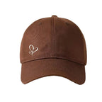 Minimalist Heart Embroidered Baseball Cap Adjustable Curved Brim Casual Streetwear Hat