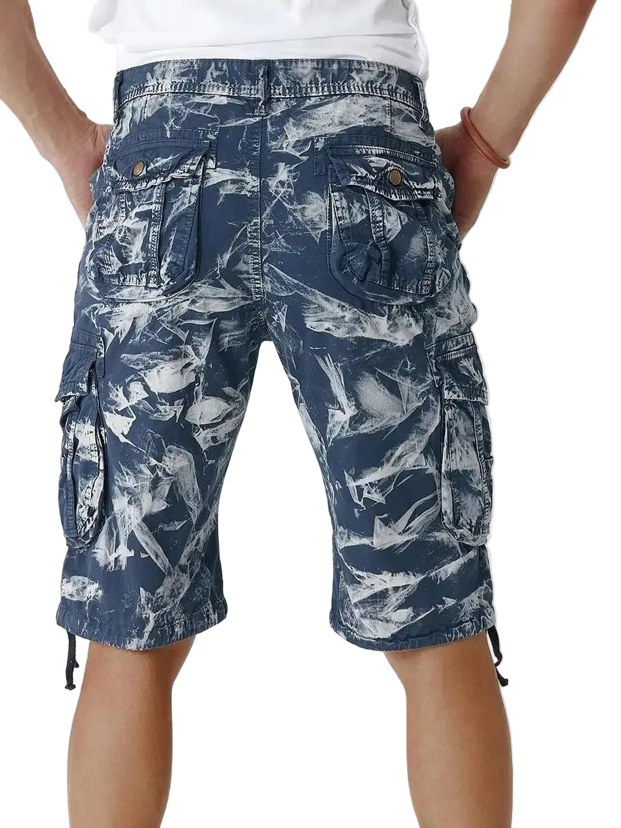 Relaxed Fit Cargo Shorts with Utility Pockets and Outdoor Streetwear Styling