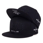 Embroidered Flat Brim Snapback Cap Adjustable Hip Hop Streetwear Baseball Hat
