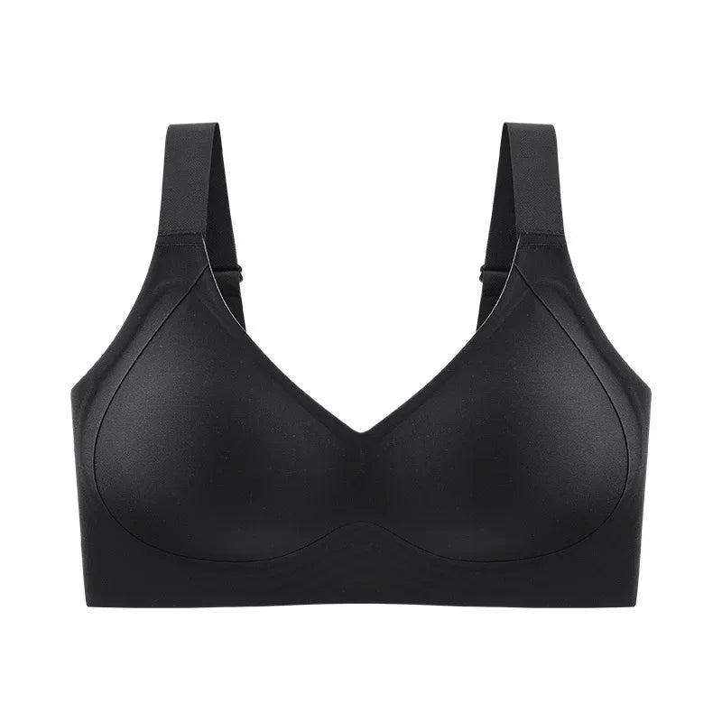 Seamless Wireless Push-Up Bra with Adjustable Straps and Smooth Everyday Bralette Design