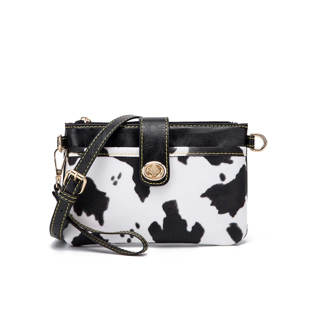 Floral Embossed Crossbody Satchel Bag with Multi Compartment Storage Design