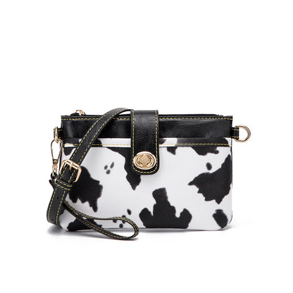 Floral Embossed Crossbody Satchel Bag with Multi Compartment Storage Design