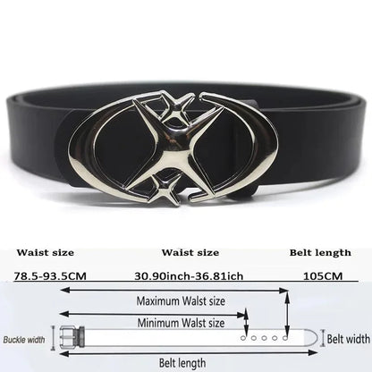 Vintage Western Buckle Gothic Waist Belt for Alternative Y2K Streetwear Looks