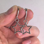 Hollow Star Drop Earrings Y2K Alternative Celestial Fashion Jewelry