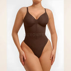 Vibrant Pink Zip-Front Sleeveless Shaping Bodysuit