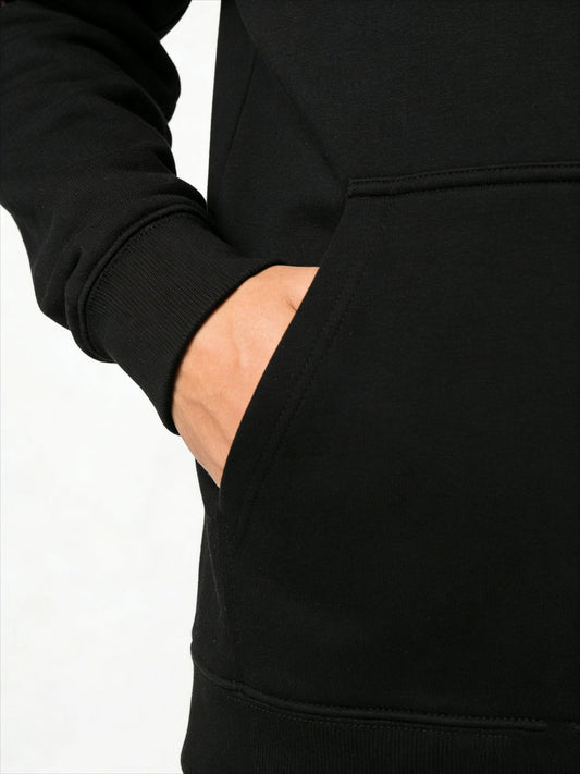 Minimalist Anime Graphic Hoodie with Manga-Inspired Monochrome Artwork Design