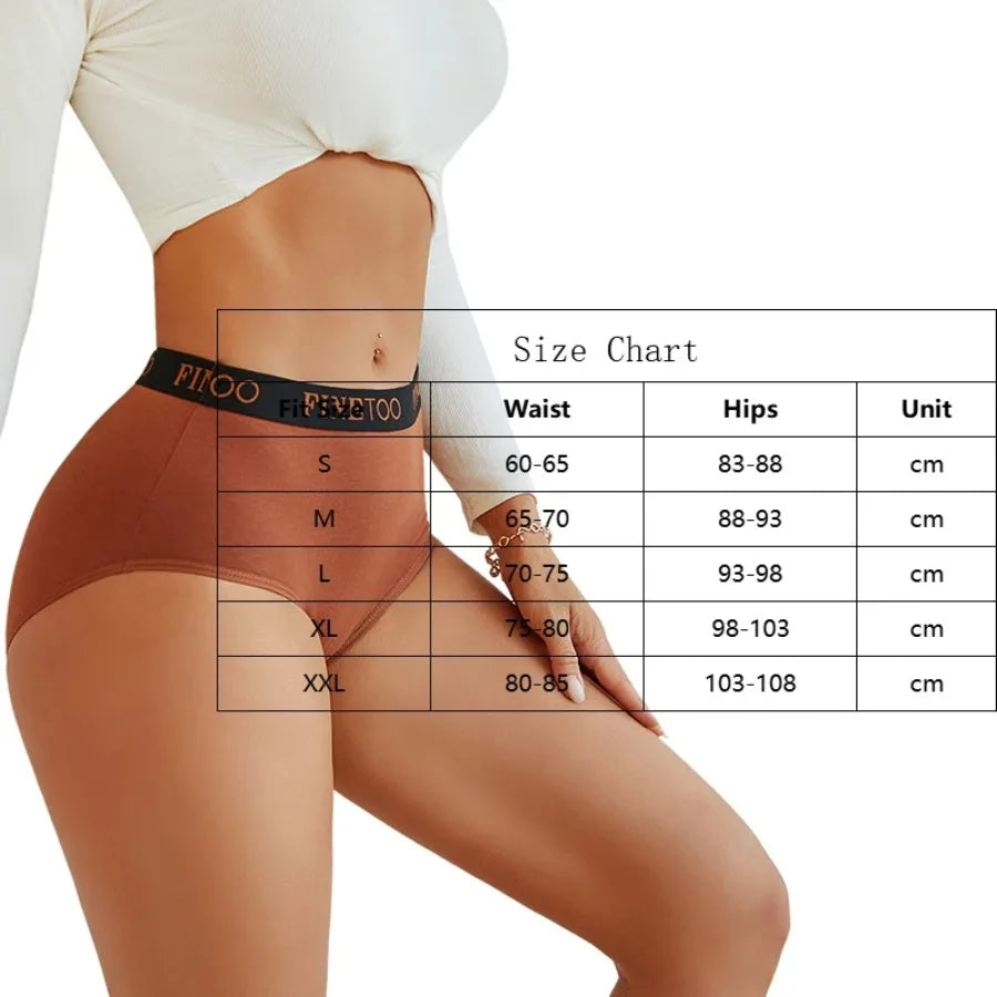 High-Waisted Brief Panties Five-Pack with Wide Statement Elastic Waistband