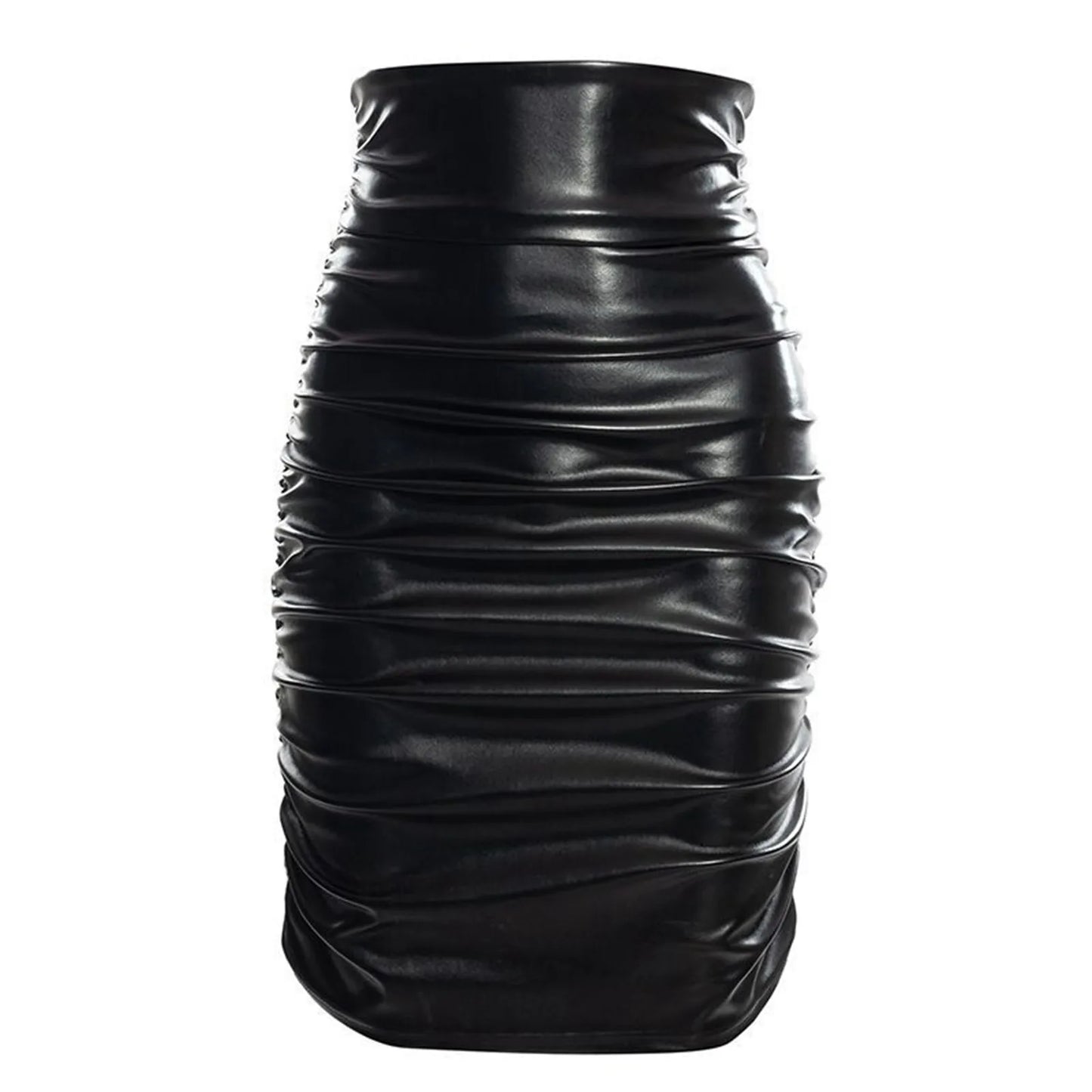 High Waist Faux Leather Mini Skirt Slim Fit Alternative Fashion Bottom