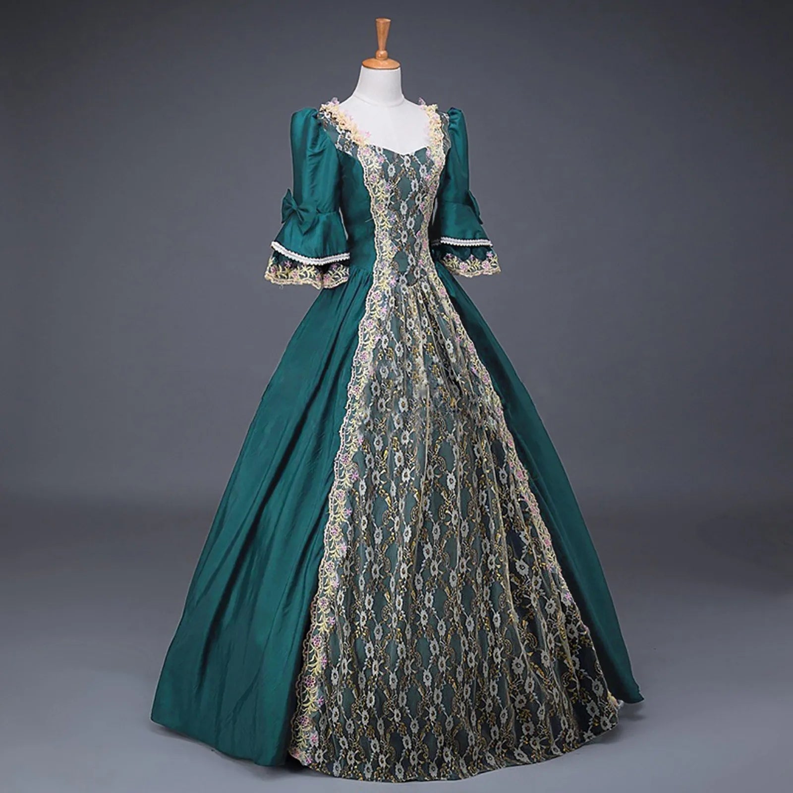 Royal Embroidered Medieval Inspired Alternative Fashion Ball Gown