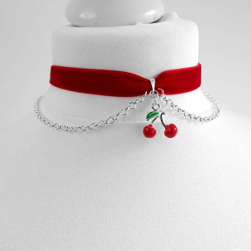 Crescent Moon Tattoo Choker for Witchy Gothic Alternative Fashion Styling