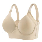 Longline Lace-Trim Underwire Minimizer Bra with Full Back Coverage