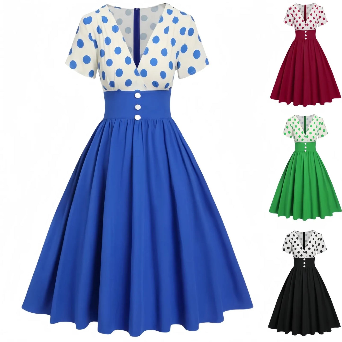 Retro Gothic Flare Dress with Manga Streetwear Aesthetic