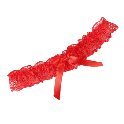 Lace Bow Thigh Garter Romantic Gothic Alternative Fashion Accessory