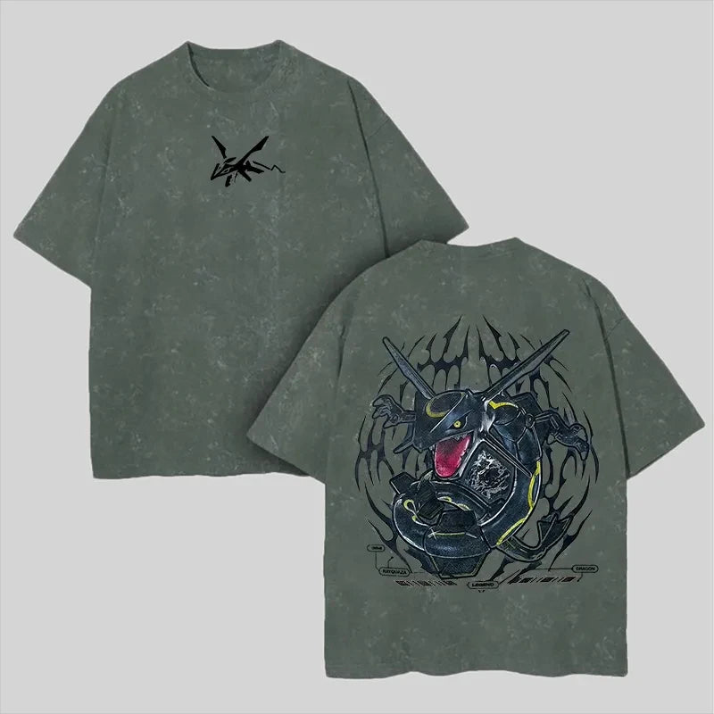 Dark Fantasy Manga Oversized Casual Streetwear Graphic Cotton T-Shirt