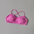 Minimalist Criss-Cross Strap Sling Bralette in Assorted Colors