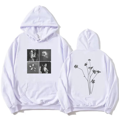Vintage Portrait Graphic Hoodie with Relaxed Streetwear Fit and Fleece Construction