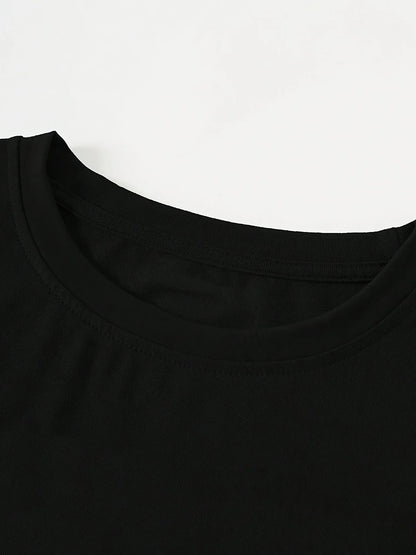 Women's Cropped Graphic Artwork T-Shirt for Modern Casual Streetwear Everyday Fashion Outfits