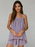 Women's Floral Print Cami and Shorts Co-Ord Set Relaxed Summer Outfit