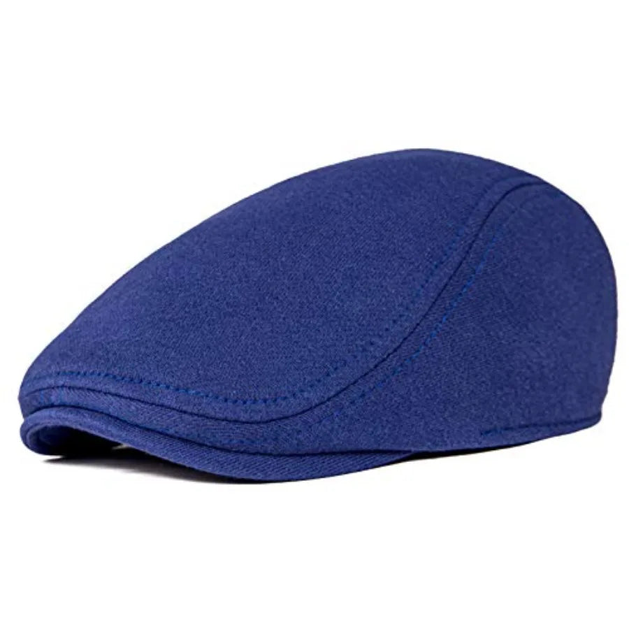 Classic Cotton Ivy Flat Cap Minimalist Driving Hat for Everyday Wear