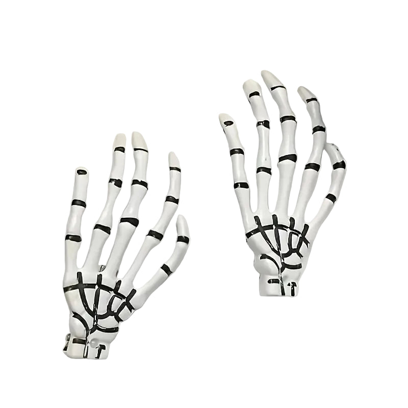 Skeleton Hand Hair Claw Clip Gothic Punk Statement Hairstyle Accessory