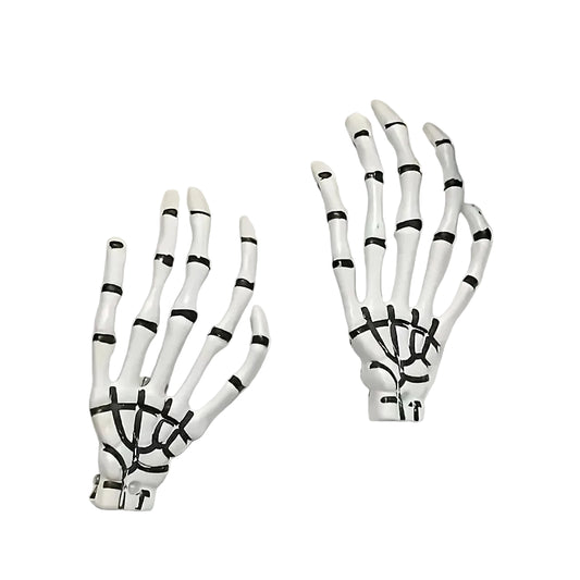 Skeleton Hand Hair Claw Clip Gothic Punk Statement Hairstyle Accessory
