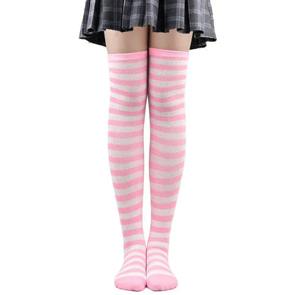 Polka Dot Over-the-Knee Socks with Soft Jacquard Knit for Casual Y2K Fashion