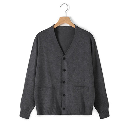 Women's Relaxed Open Front Knit Cardigan with Long Sleeve Everyday Silhouette