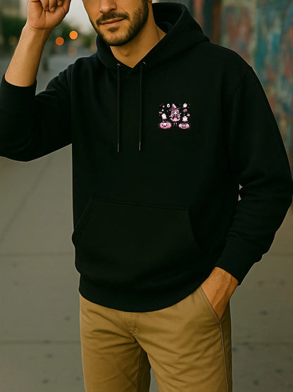 Kawaii Anime Streetwear Hoodie with Manga Art Oversized Casual Pullover Style