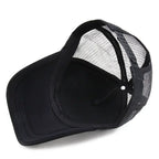 Plain Mesh Trucker Cap Adjustable Curved Brim Minimalist Casual Streetwear Hat