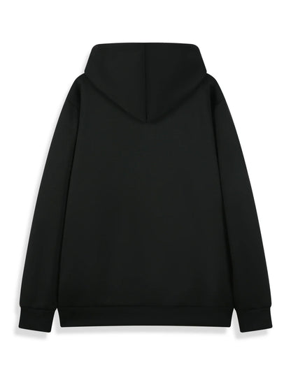 Neon Horror Anime Streetwear Hoodie With Gothic Skull Artwork