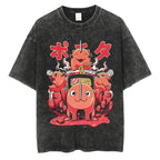 Kawaii Anime Devil Graphic Oversized Vintage Streetwear Cotton T-Shirt