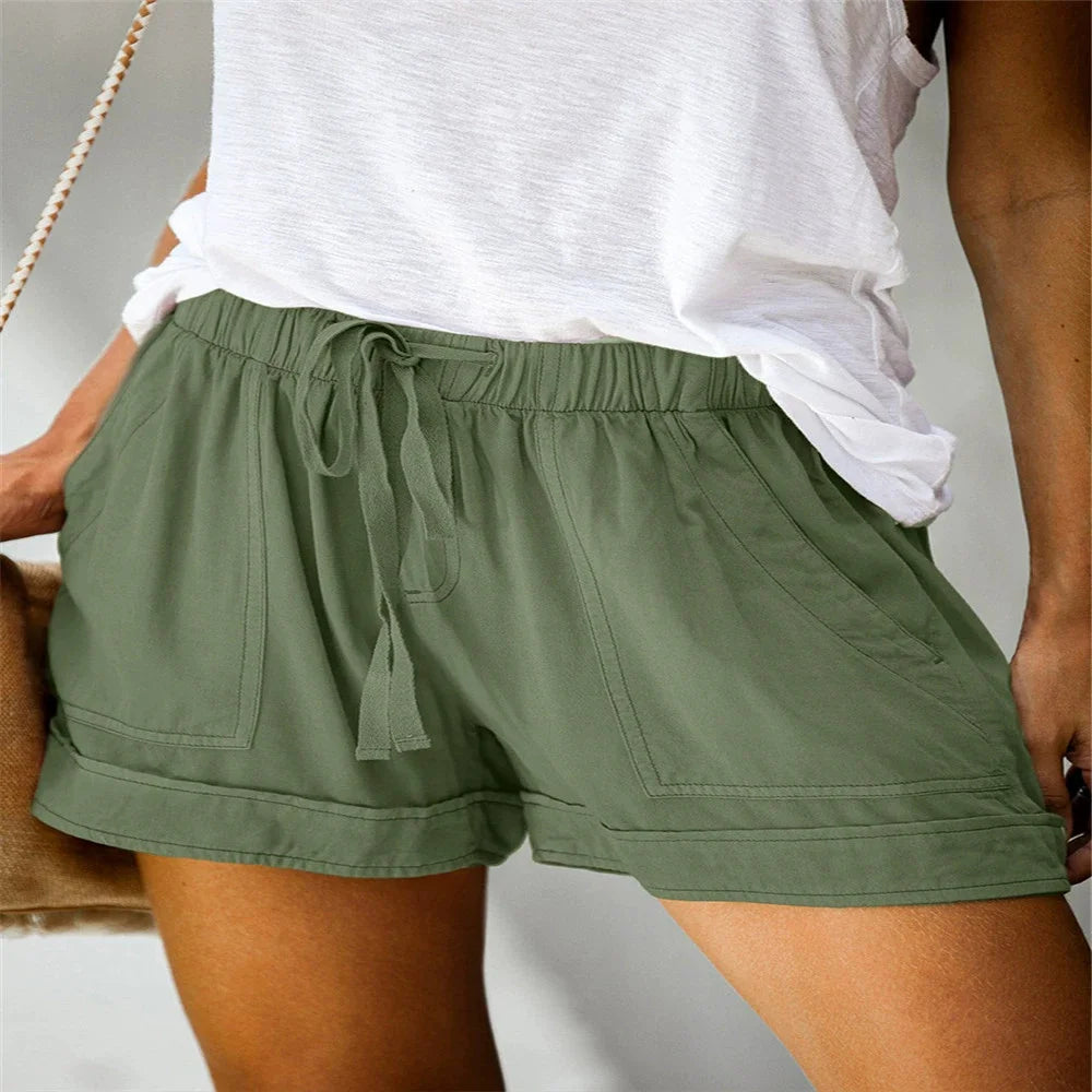 Women's Quick Dry Drawstring Athletic Shorts with Relaxed Fit and Comfortable Everyday Design